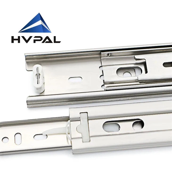 ステンレス鋼 304 3 セクション フルエクステンション スライド 45kg